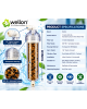Wellon 13 Inch KDF 85 + Activated Carbon Inline Water Filter | Chlorine, Iron & Hydrogen Sulfide Reduction | Improves Taste & Odour | Transparent Refillable Filter .